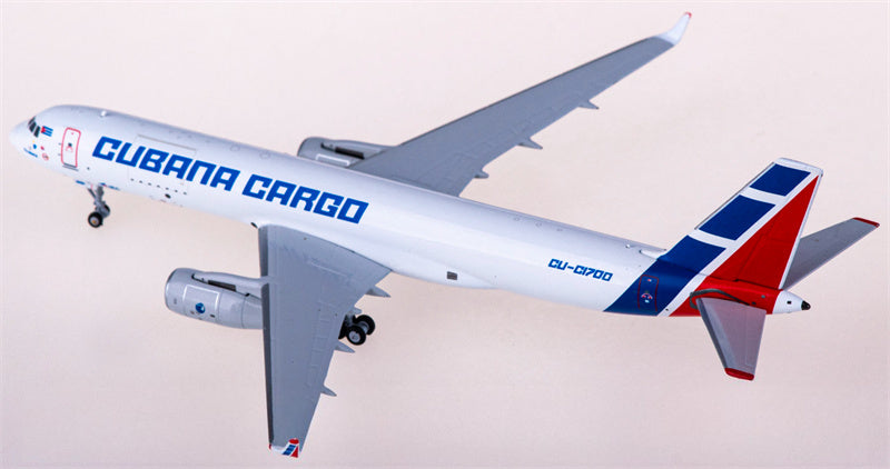 NG Models Cubana Cargo Tupolev TU-204-100SE CU-C1700 1:400 Diecast Model view 3