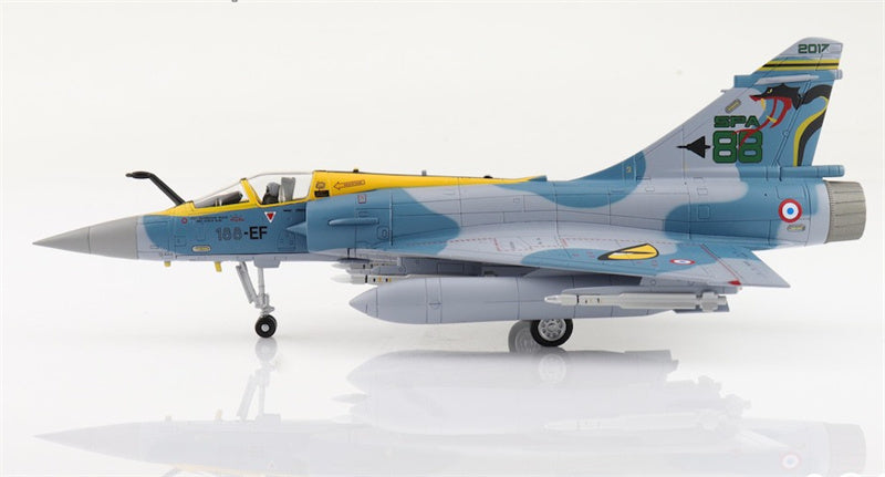 HOBBY MASTER Dassault Mirage 2000-5 188-EF/45 100 Years of SPA 88 Squadron EC3/11 Corse 2017 (2 x 2000l fuel tank 1x 1300l fuel tank 2 x MICA IR 4 x MICA EM) 1:72 Aircraft Pre-built Model
