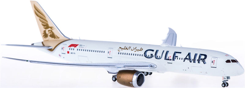 JC Wings Gulf Air Boeing 787-9 A9C-FA Flaps Down 1:400 Diecast Model view 1