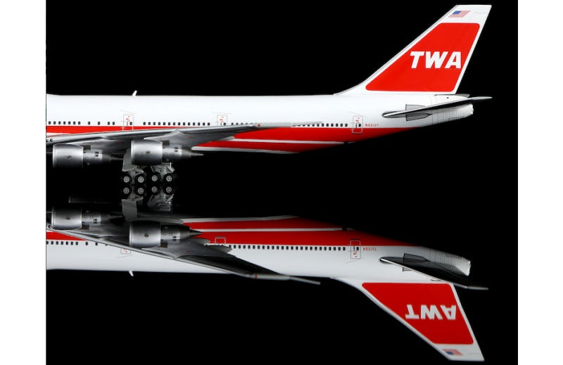 HX Models 1:400 TWA B747-100 N93107 Standard Edition DIECAST Model