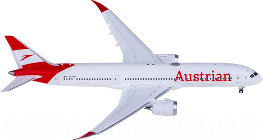 JC Wings Austrian Airlines for Boeing 787-9 Dreamliner OE-LPM Flaps Down 1:400 Airplane Pre-built Airliner Model Display