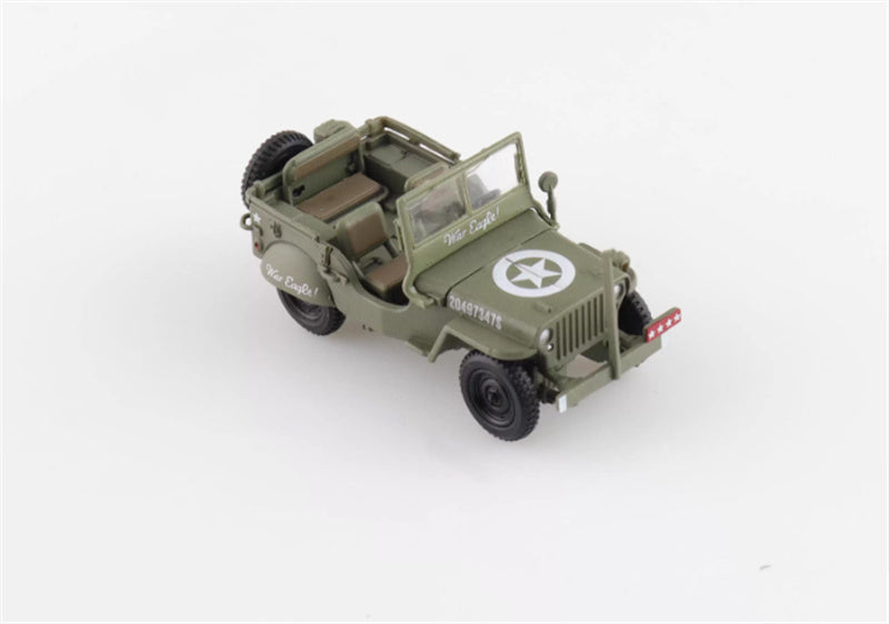HOBBY MASTER US 1/4 ton Military Vehicle US 3rd Army 1945 Gen. George Patton 1:72 Tank Pre-built Model