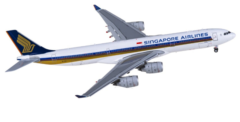Hxmodels Singapore Airlines Airbus A340-500 9V-SGB flaps down 1:400 Diecast Model view 4