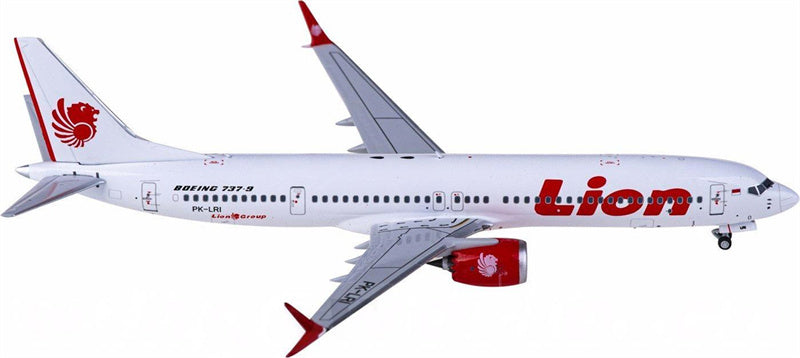 NG Models Lion Air Boeing 737 MAX 9 PK-LRI 1:400 Diecast Model view 2