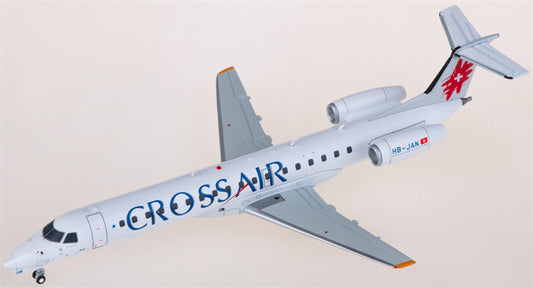 JC Wings Cross air Embraer ERJ-145LU HB-JAN 1:200 Diecast Model view 1