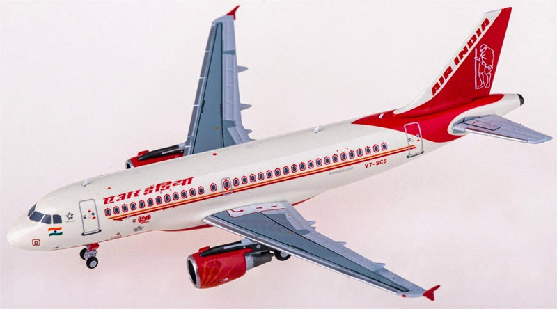 NG Models Air India for Airbus A319 VT-SCS 1:400 Airplane Pre-built  Airliner Model Display
