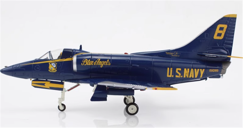 HOBBY MASTER A-4E No. 8 airplane US Navy Tokushima Aibase 2008 "Dr Nakanishi" 1/72 Aircraft Pre-built Model