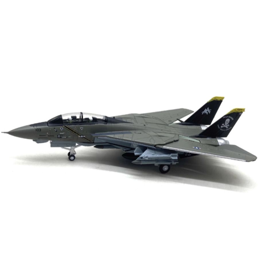 FLOZ F14 Tomcat fighter jet Fine edition dark gray 1:100 Aircraft Pre-built Model