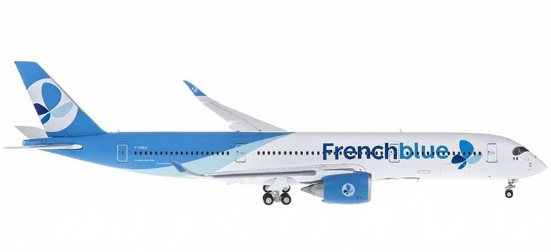 JC Wings French Blue Airbus A350-900 F-HREU Flaps Down 1:400 Diecast Model view 2