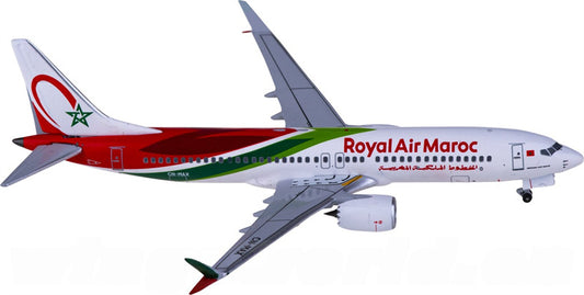 AeroClassics Royal Air Maroc Boeing 737 MAX 8 CN-MAX 1:400 Diecast Model view 1
