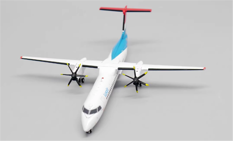 JC Wings Luxair BOMBARDIER Dash 8-Q400 LX-LQI 1:200 Aircraft Pre-built Model