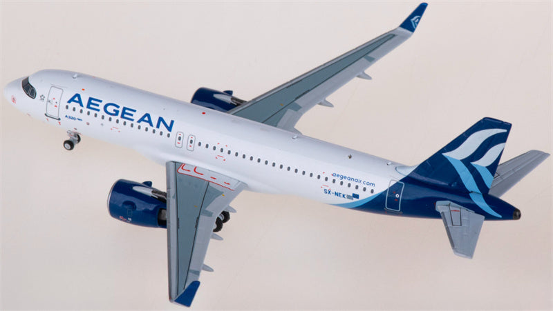 NG Models Aegeanair for Airbus A320neo SX-NEK 1:400 Airplane Pre-built  Airliner Model Display
