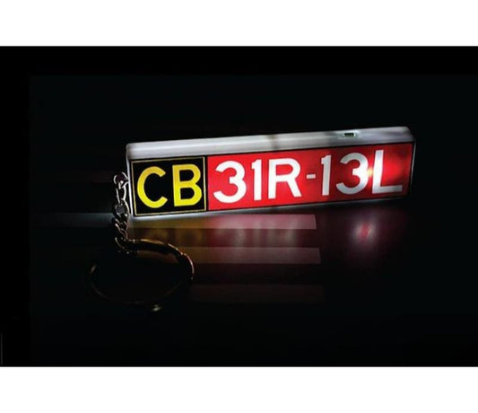 Fantasy Wings Kennedy Airport taxiway signage keychain  Key chain Pre-built  Airliner Model Display