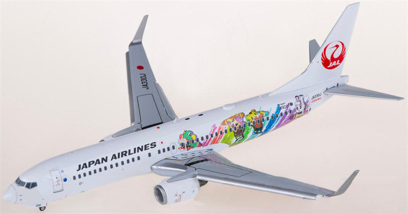 JC Wings Japan Airlines Boeing 737-800 JA330J Flaps down 1:200 Aircraft Pre-built  Airliner Model Display