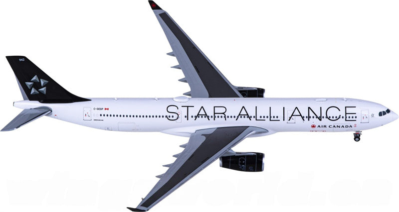 JC Wings Air Canada Airbus A330-300 C-GEGP Star Alliance 1:400 Diecast Model view 3