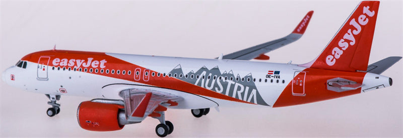 JC Wings easyJet Airbus A320 OE-IVA Austria 1:400 Diecast Model view 4
