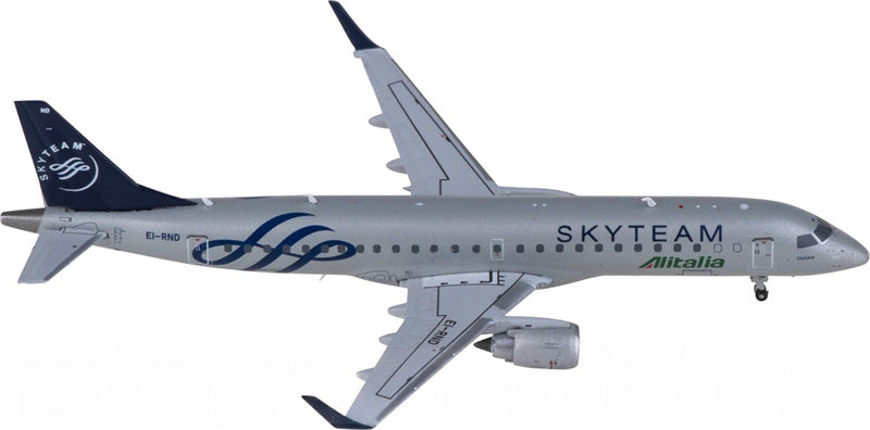 JC Wings Alitalia for Embraer ERJ-190STD EI-RND Skyteam 1:400 Airplane Pre-built  Airliner Model Display