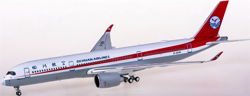 JC Wings Sichuan Airlines Airbus A350-900XWB B-304V 1:400 Diecast Model view 3