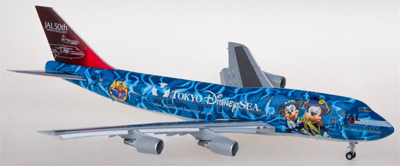 JC Wings Japan Airlines Boeing 747-400D JA8905 Flaps down 1:200 Aircraft Pre-built  Airliner Model Display