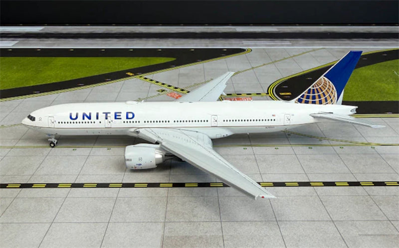 JC Wings 1:400 United Airlines Boeing 777-200ER N78001 Flaps down DIECAST Model