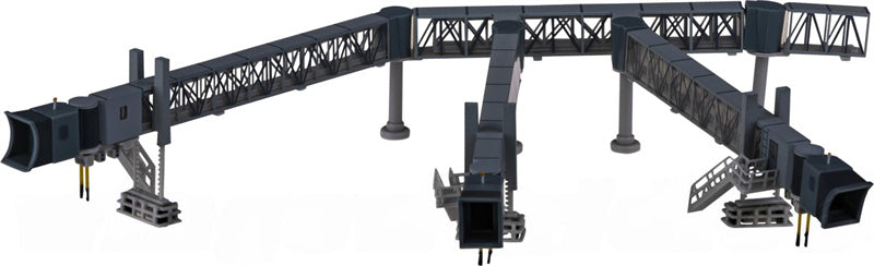 JC Wings Airport Passenger Bridge A380 Transparent 1:200 Accessory Model view 1
