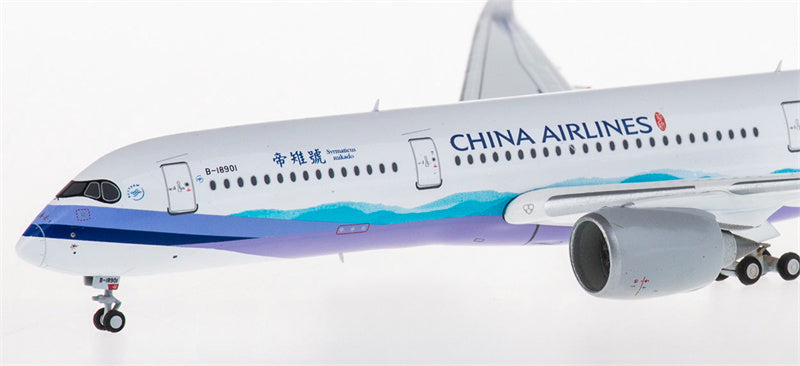 JC Wings China Airlines for Airbus A350-900 B-18901 1:400 Airplane Pre-built  Airliner Model Display