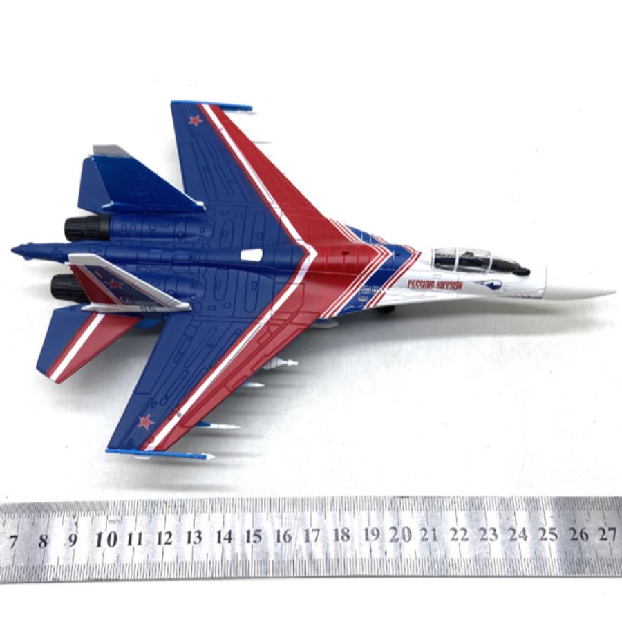 FLOZ Russian Warriors Performance Team Super Flanker SU-35 #55 Performance Aircraft 1:100 Aircraft Pre-built Model