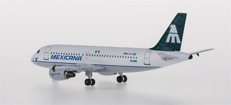 AeroClassics Mexicana for Airbus A319 N750MX 1:400 Airplane Pre-built  Airliner Model Display