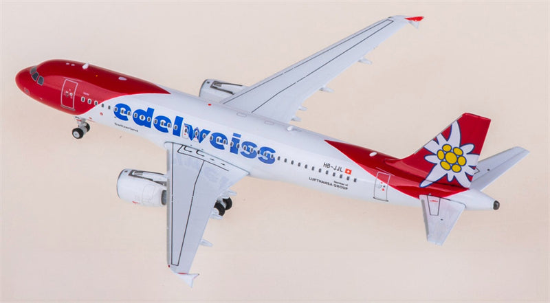 Phoenix 1:400 Edelweiss Air Airbus A320 HB-JJL Model