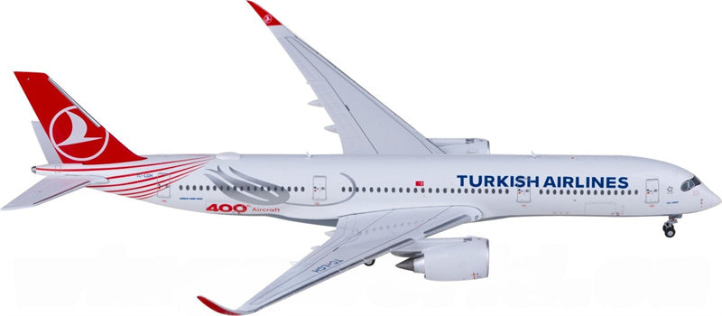 JC Wings Turkish Airlines Airbus A350-900XWB TC-LGH 1:400 Aircraft Pre-built  Airliner Model Display