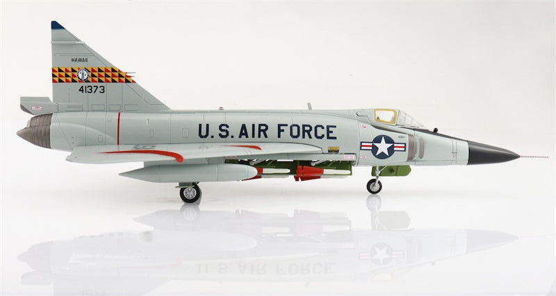 HOBBY MASTER F102A Delta Dagger USAF 54-1373 199th FIS Hawaii ANG 1960s (case X wing) 1:72 Aircraft Pre-built Model