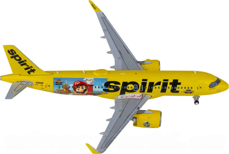 JC Wings Spirit Airlines Airbus A320neo N986NK 1:400 Aircraft Pre-built  Airliner Model DisplayJC Wings Spirit Airlines Airbus A320neo N986NK 1:400 Aircraft Pre-built  Airliner Model Display