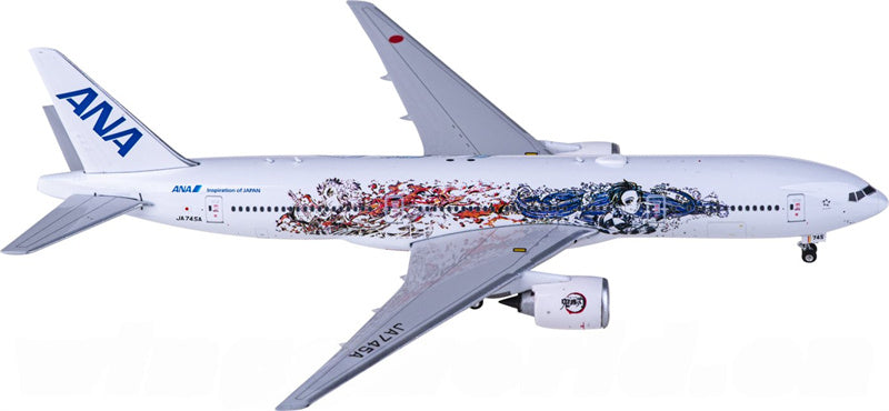 Phoenix ANA Boeing 777-200ER JA745A 1:400 Diecast Model view 3