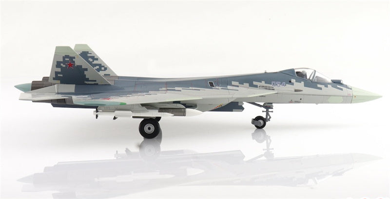 HOBBY MASTER Sukhoi SU57 Stealth Fighter Russian Air Force Zhuhai Air Show 2024 054 (with 2 x R-77 and 2 x R-37 missiles) 1:72 Aircraft Pre-built Model