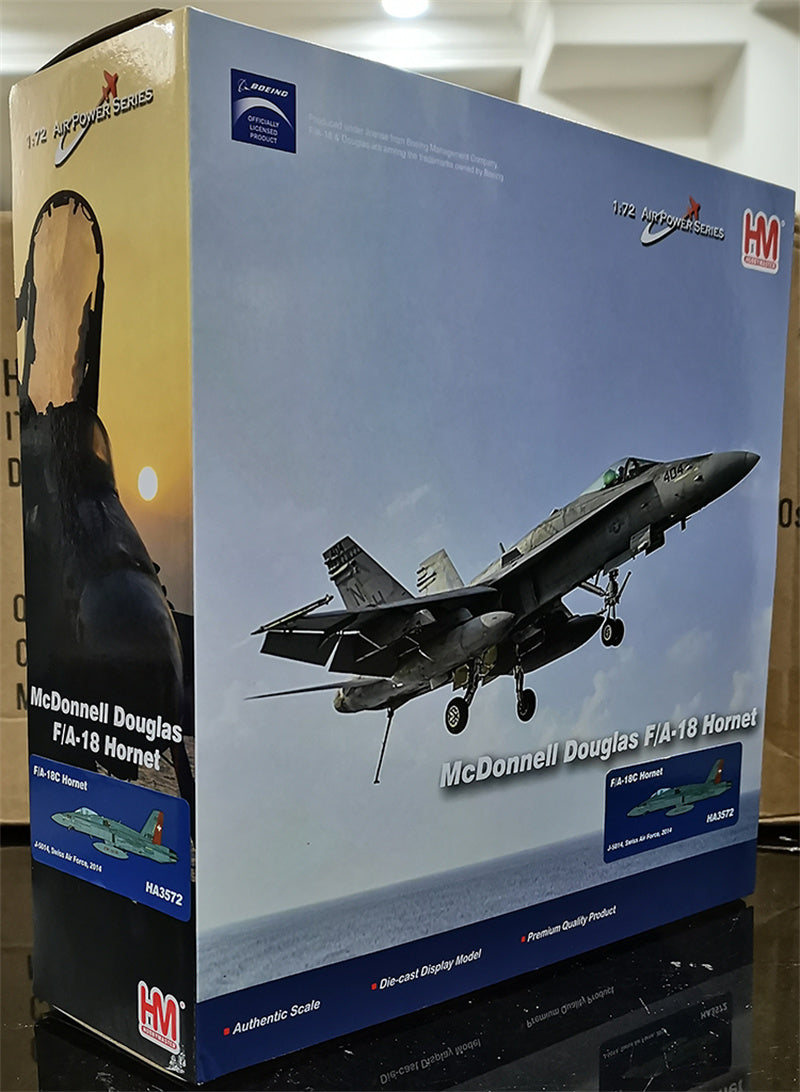 Hobby Master F/A-18C Hornet J-5014, Swiss Air Force, 2014 1:72 Aircraft Pre-built Model