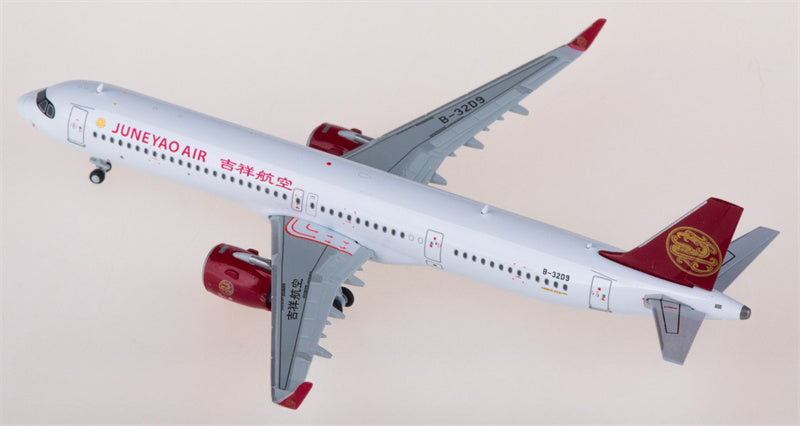 JC Wings Juneyao Air Airbus A321neo B-32D9 1:400 Diecast Model view 2