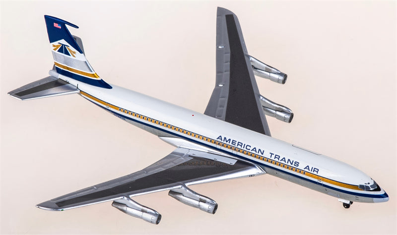 Aeroclassics 1:400 American Trans Air Boeing 707-300 N7597A  DIECAST Model