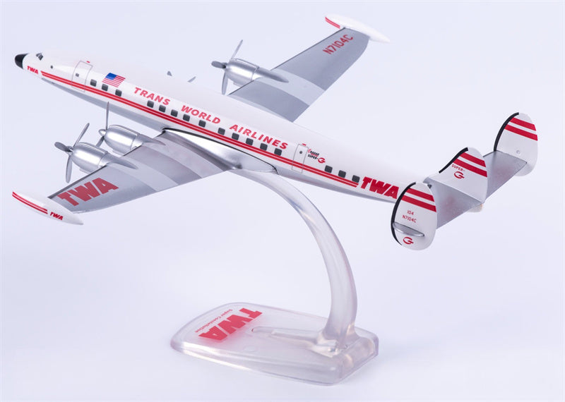 Herpa TWA Trans World Airlines Lockheed L-1049G N7104C 1:125 PLUG-IN Diecast Model view 2
