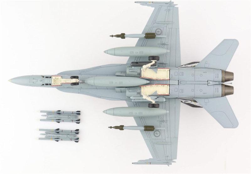 HOBBY MASTER F/A-18B Hornet A21-117,75 Sqn. ，RAAF,Dec 2021"Final Flight"                                                 1:72 Aircraft Pre-built Model