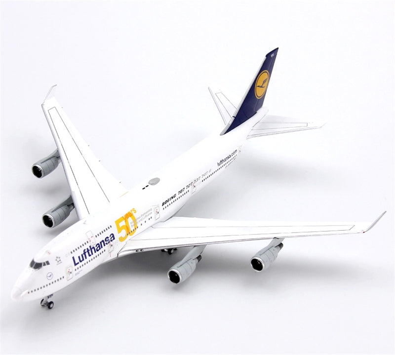 YY Wings Lufthansa Airlines Boeing 747-400 D-ABVH 50th Anniversary 1:400 Diecast Model view 1