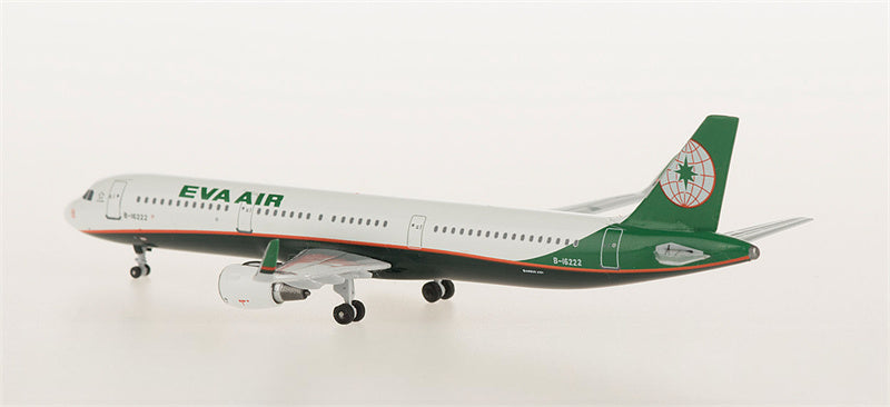 AeroClassics Eva Air Airbus A321 B-16222 1:400 Diecast Model view 3