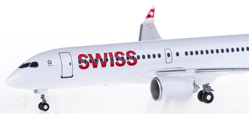 Hogan Swiss for Bombardier CS300 1:200 Aircraft Pre-built  Airliner Model Display