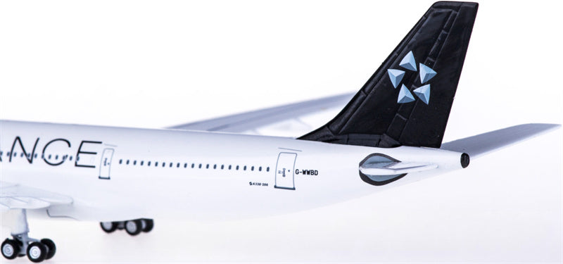 AeroClassics BMI for Airbus A330-200 G-WWBD Star Alliance 1:400 Aircraft Pre-built  Airliner Model Display