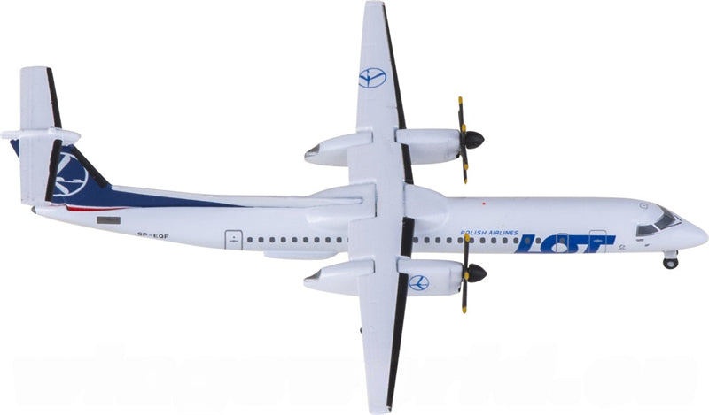 Herpa 1:500 LOT Bombardier Dash 8 Q400 SP-EQF Model