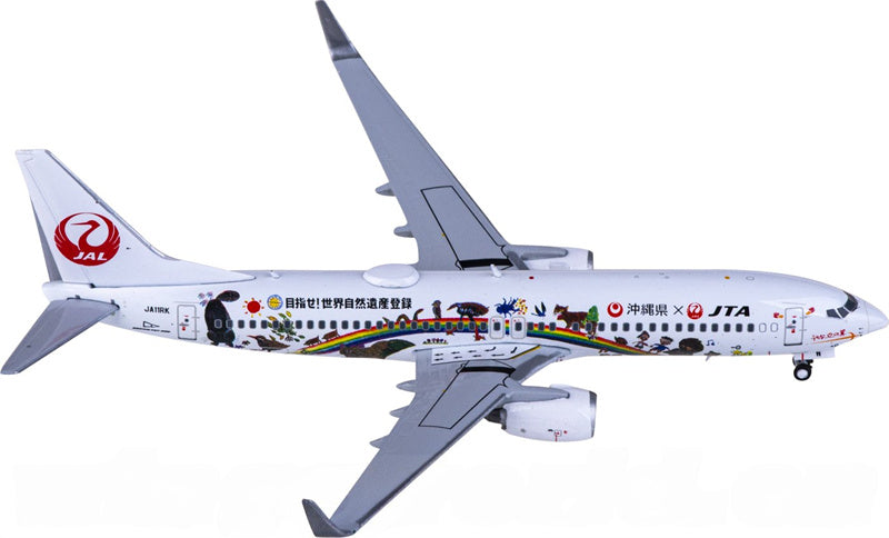 JC Wings Japan Transocean Air Boeing 737-800 JA11RK 1:400 Diecast Model view 1