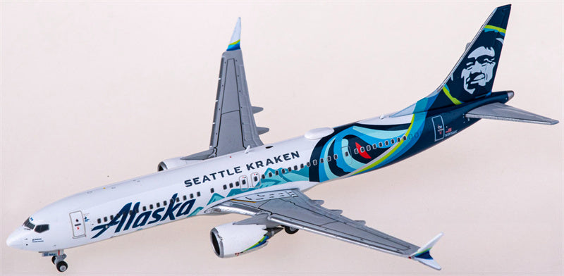 Geminijets Alaska Airlines Boeing 737 MAX 9 N915AK 1:400 Diecast Model view 1