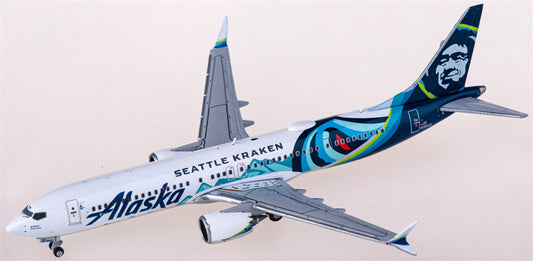 Geminijets Alaska Airlines Boeing 737 MAX 9 N915AK 1:400 Diecast Model view 1