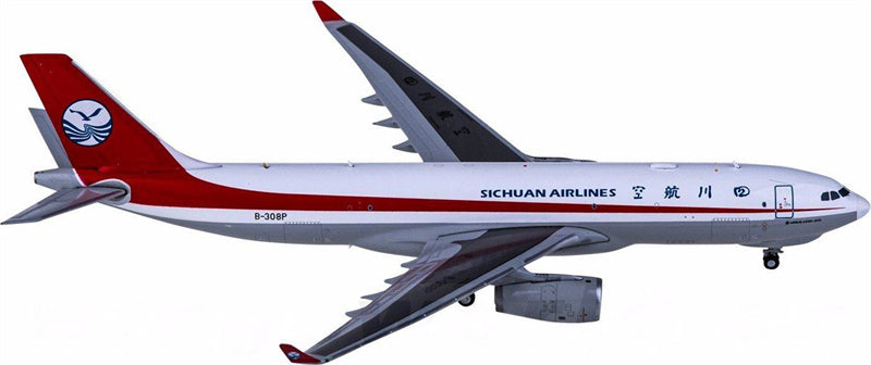 JC Wings Sichuan Airlines Airbus A330-200F B-308P 1:400 Airplan Diecast Model view 2