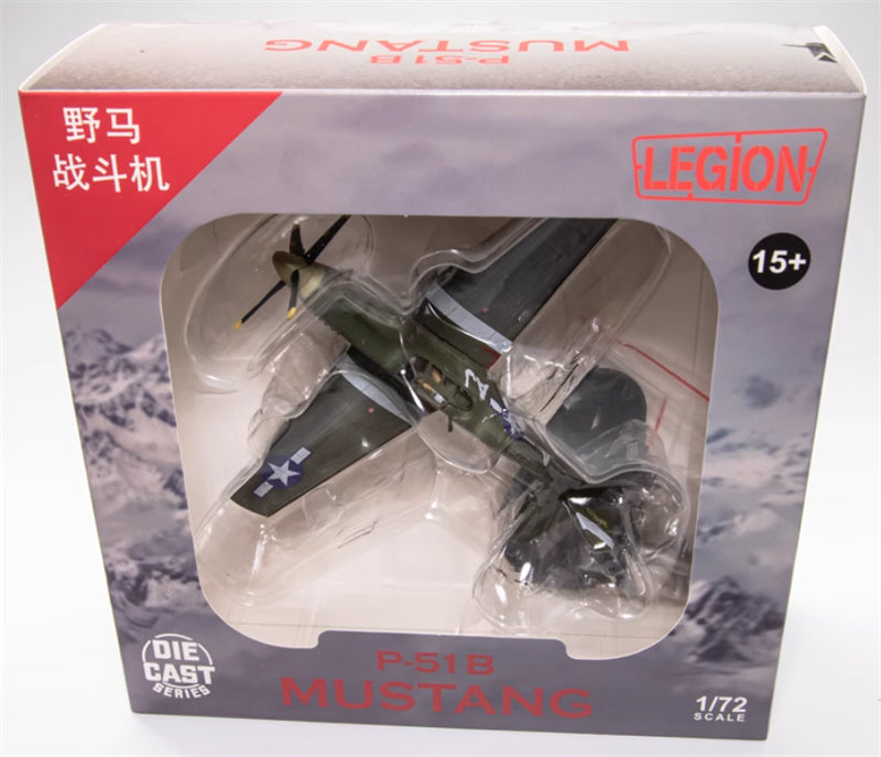 FLOZ US P-51B Mustang fighter jet DINGHAO 365 Air Squadron 1:72 Aircraft Pre-built Model