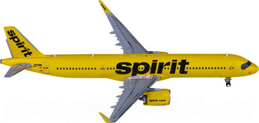 Geminijets Spirit Airlines Airbus A321neo N702NK 1:400 Diecast Model view 1